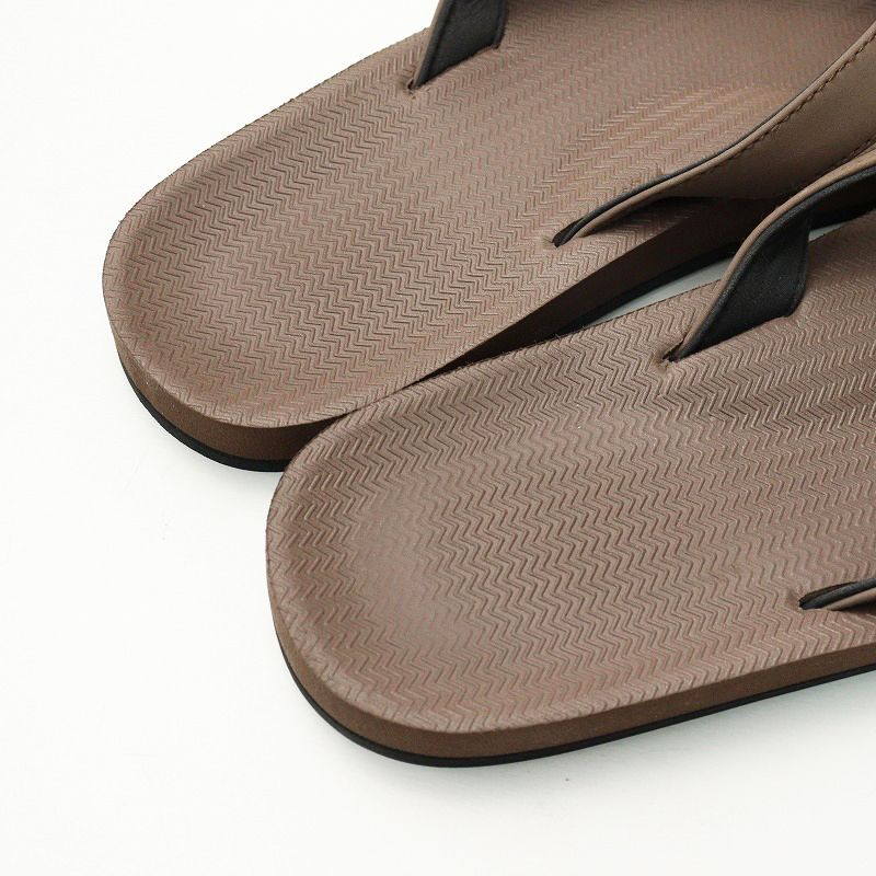 INDOSOLE 黒っぽく インドソール ビーチサンダル ブラウン