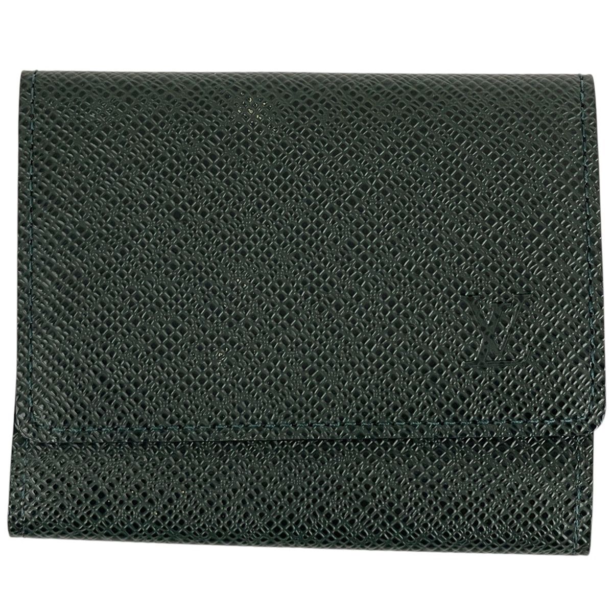 ルイ ヴィトン Louis Vuitton アンヴェロップ カルト ドゥ ヴィジット カード入れ 名刺入れ カードケース タイガ エピセア グリーン M3092P メンズ