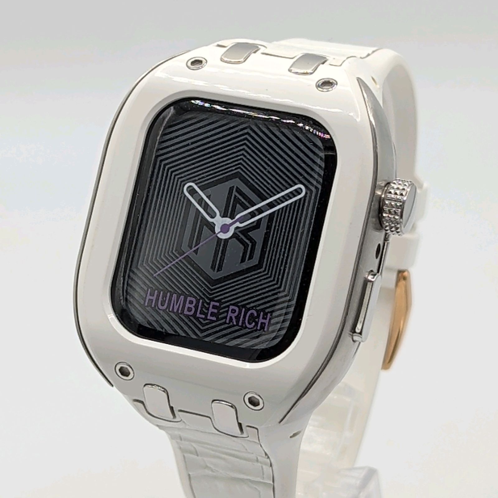 HUNBLE RICH Apple watch case 41mm 45mm 対応 Series 9|8|7 White ハンブルリッチ アップルウォッチ ケース 白色