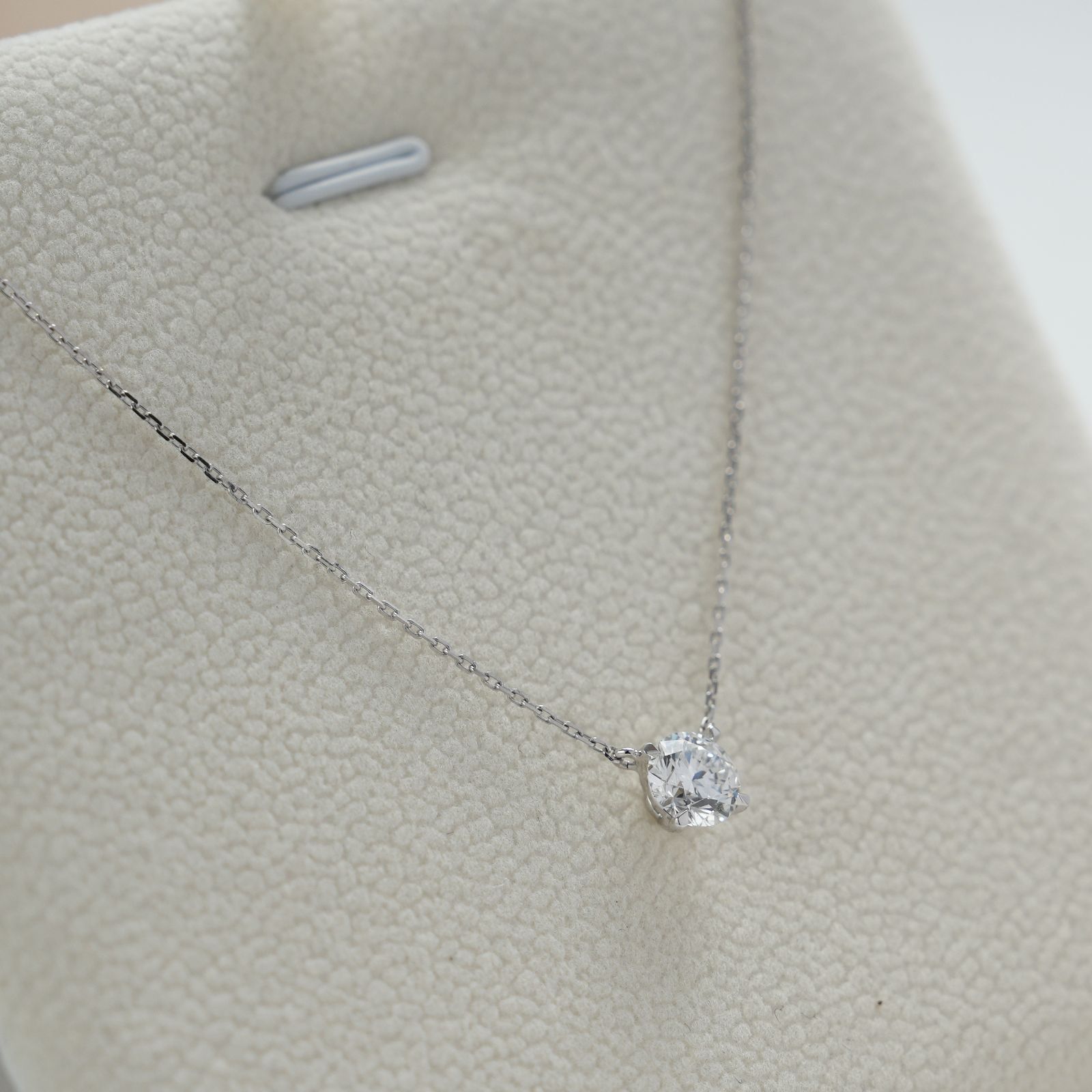 ラボグロウンダイヤ k18 Dカラー1.04ctネックレス ラボグロウンダイヤ