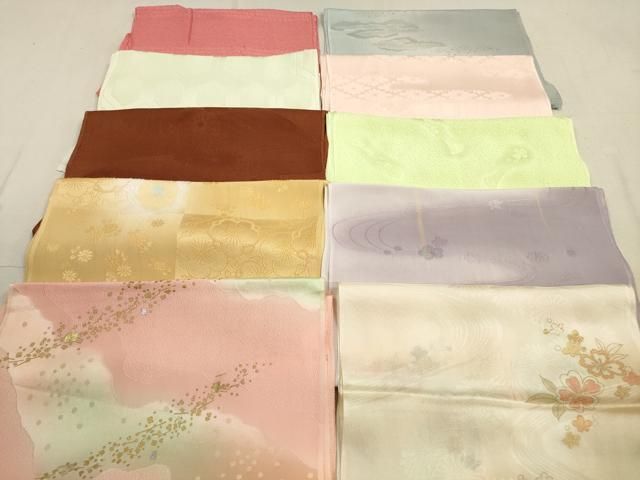 平和屋着物 和装小物 帯揚げ10枚セット 正絹 DAAV2488xg