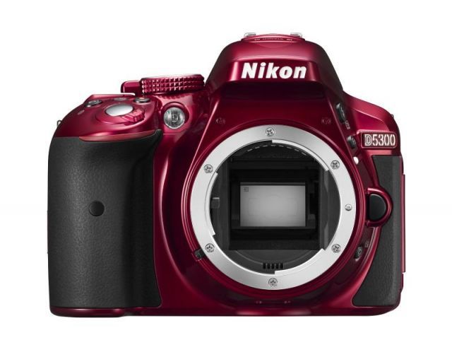 Nikon D5300 Digital SLR Camera Body Only - Red (24.2 MP) 3.2