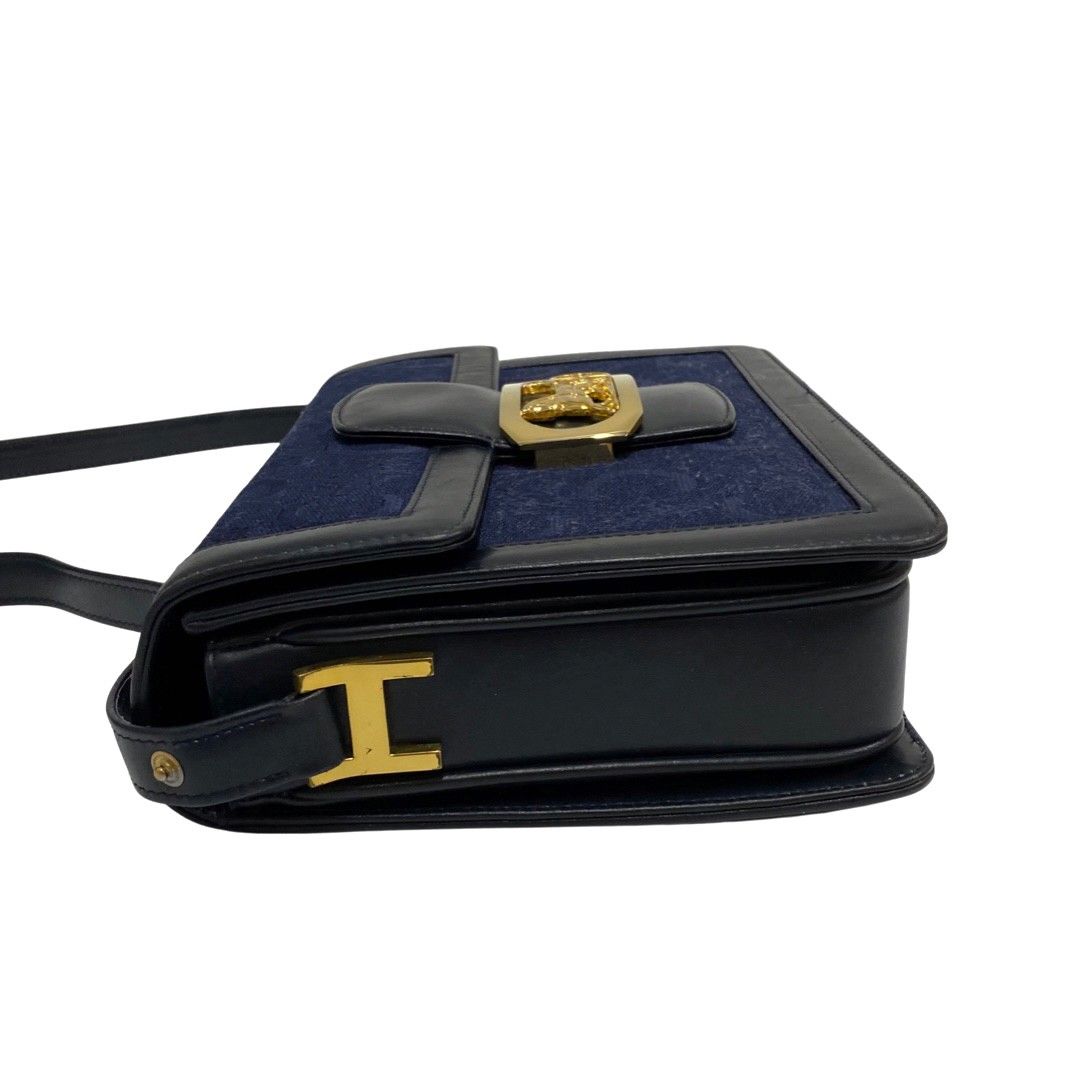 極 美品 CELINE セリーヌ ヴィンテージ 馬車金具 Cマカダム キャンバス