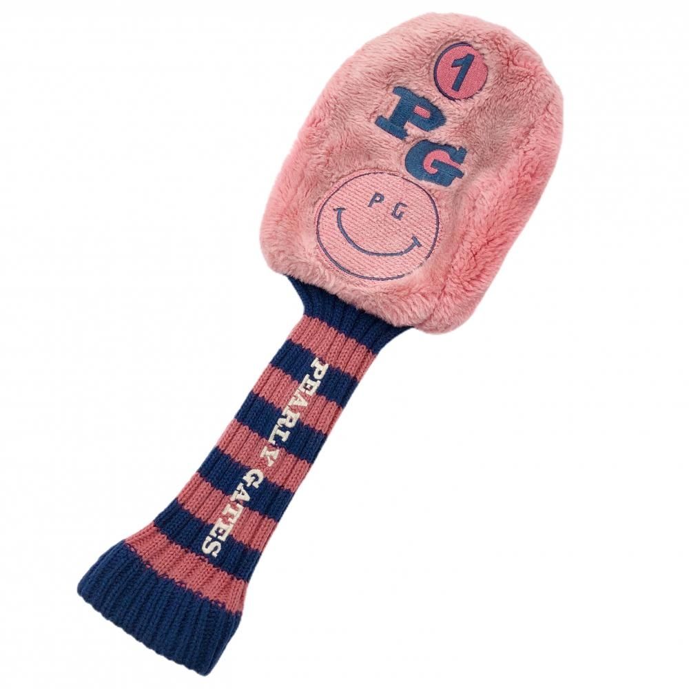 PEARLY GATES パーリーゲイツ スマイルヘッドカバー にこちゃん フライングラビット 4点セット 　 美品パーリーゲイツ ヘッドカバー2点セット(FW×2) ネイビー×白 ニコ