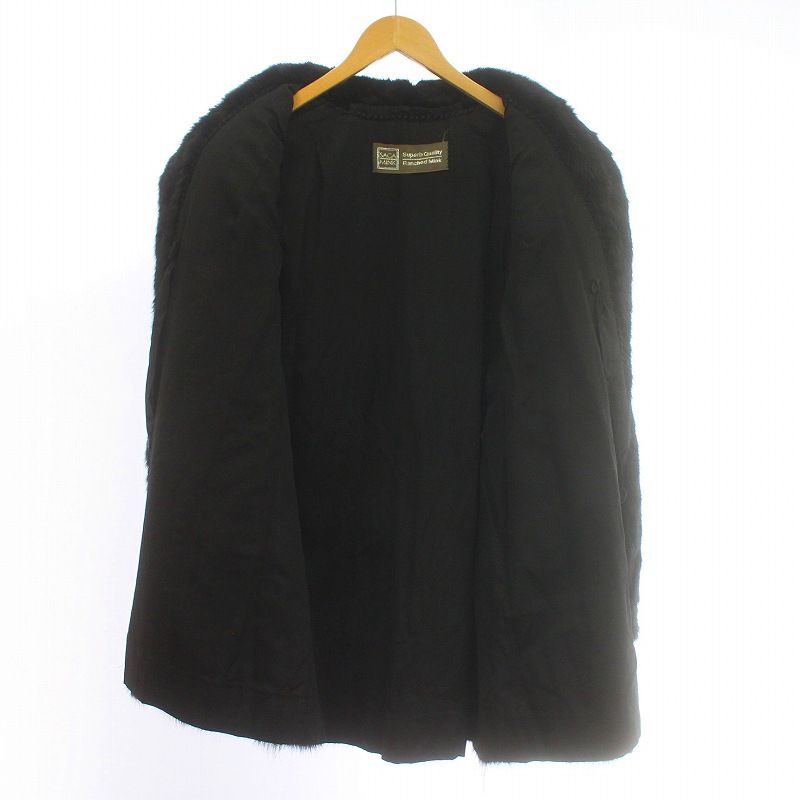 サガミンク 銀サガ コート ミドル シェアード ダークミンクファー 毛皮