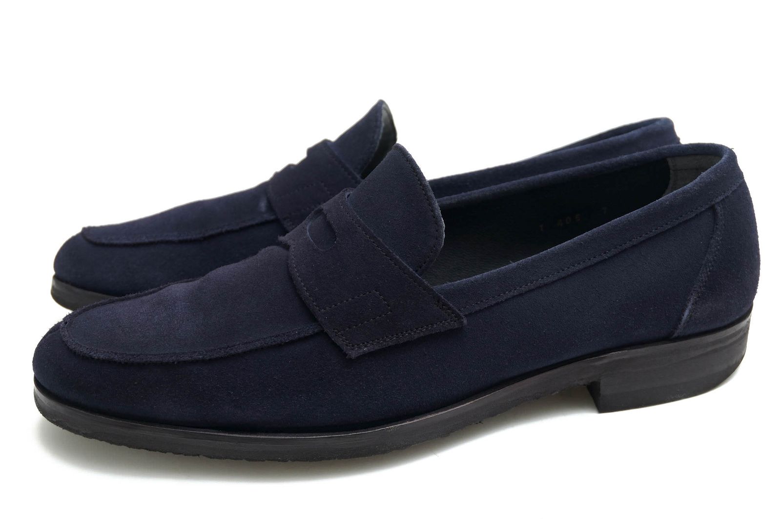 トレーディングポスト／Trading Post コインローファー ペニーローファー シューズ 靴 メンズ 男性 男性用スエード スウェード オンライン  レザー 革 本革 ネイビー 紺 T405 スリッポン Vibramソール トレーディングポスト／Trading Post コインローファー ペニー