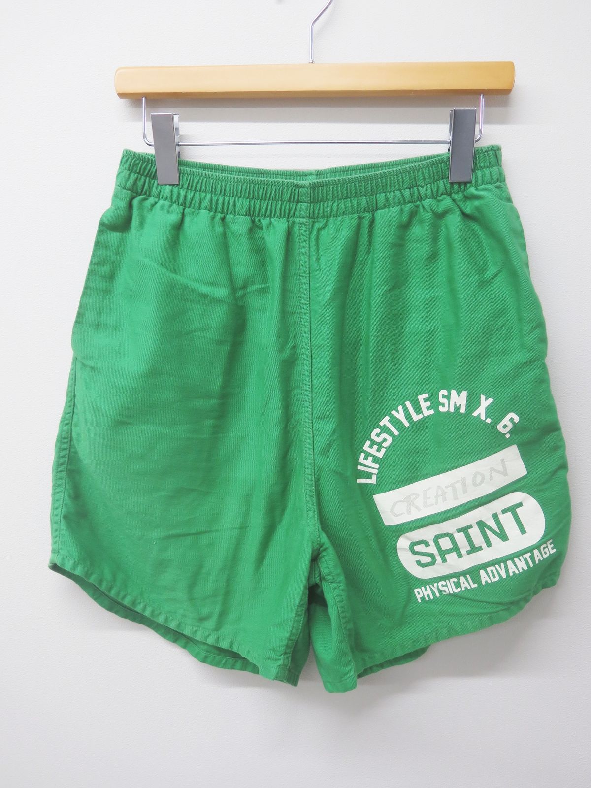 SAINT MICHAEL セントマイケル SM-YS8-0000-056 24SS EASY SHORTS CREATION ショーツ S
