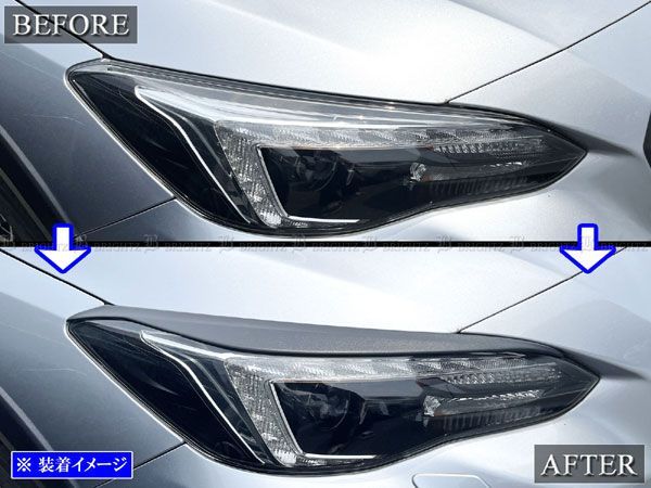 インプレッサスポーツ GT ヘッドライトアイライン 黒 - メルカリ