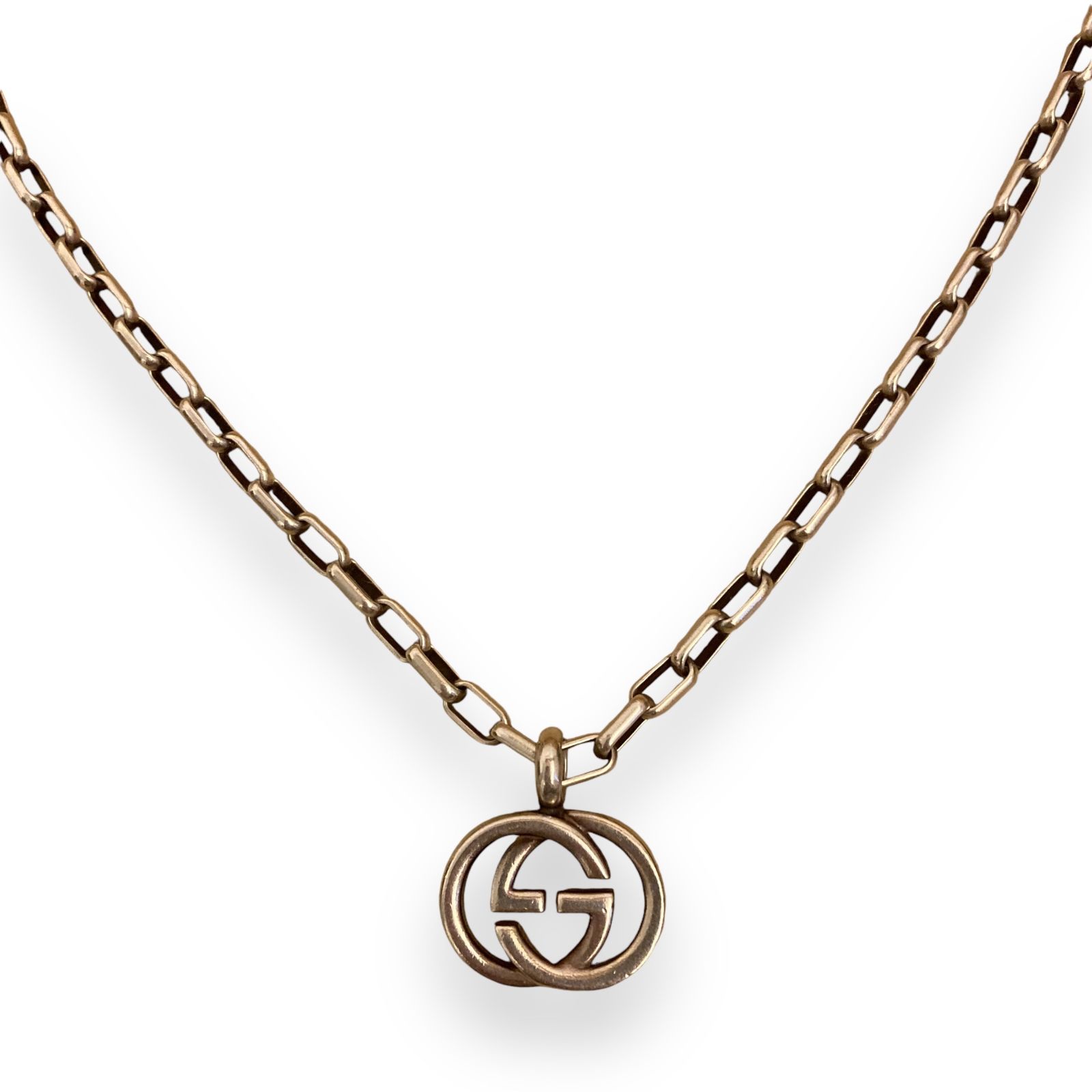 GUCCI (グッチ) インターロッキング GG ネックレス SV925