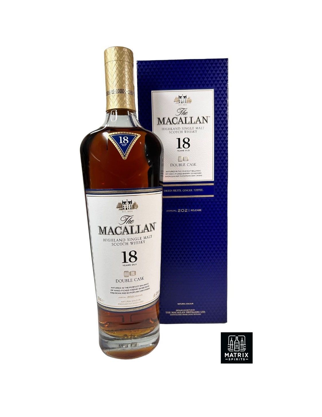 The MACALLAN マッカラン18年 シェリーオークカスク 2022 700ml 43% 化粧箱 箱付き スコッチ