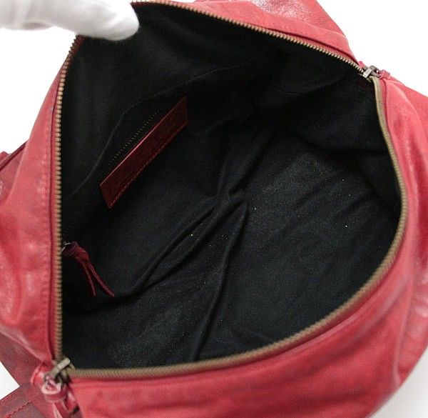 バレンシアガ BALENCIAGA ザ ツィギー 2WAYバッグ レザー 赤 145694