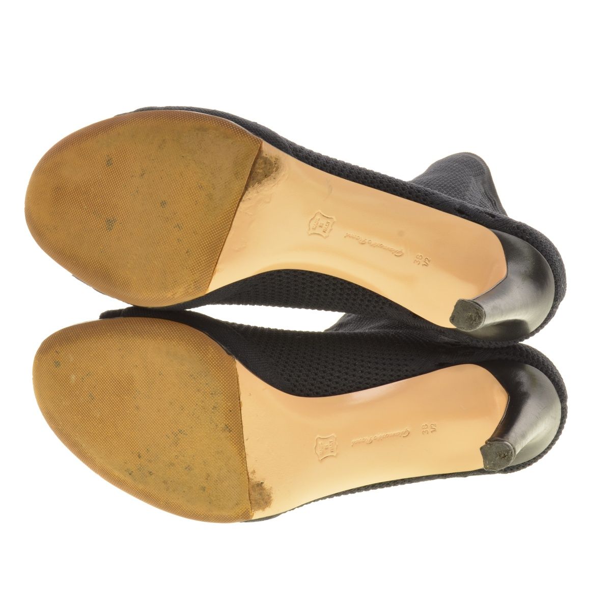 Gianvito Rossi☆Vires 105 オープンニット ソックスブーティー Gianvito Rossi☆Vires 105 オープンニット ソックス ブーツ