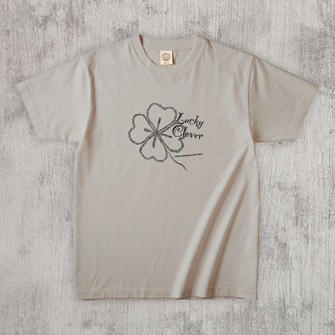 グラフィックTシャツ　Lucky Clover Mono / Black