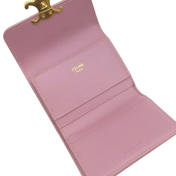 セリーヌ CELINE 三つ折り財布 トリオンフ コイン入れ付き コンパクト
