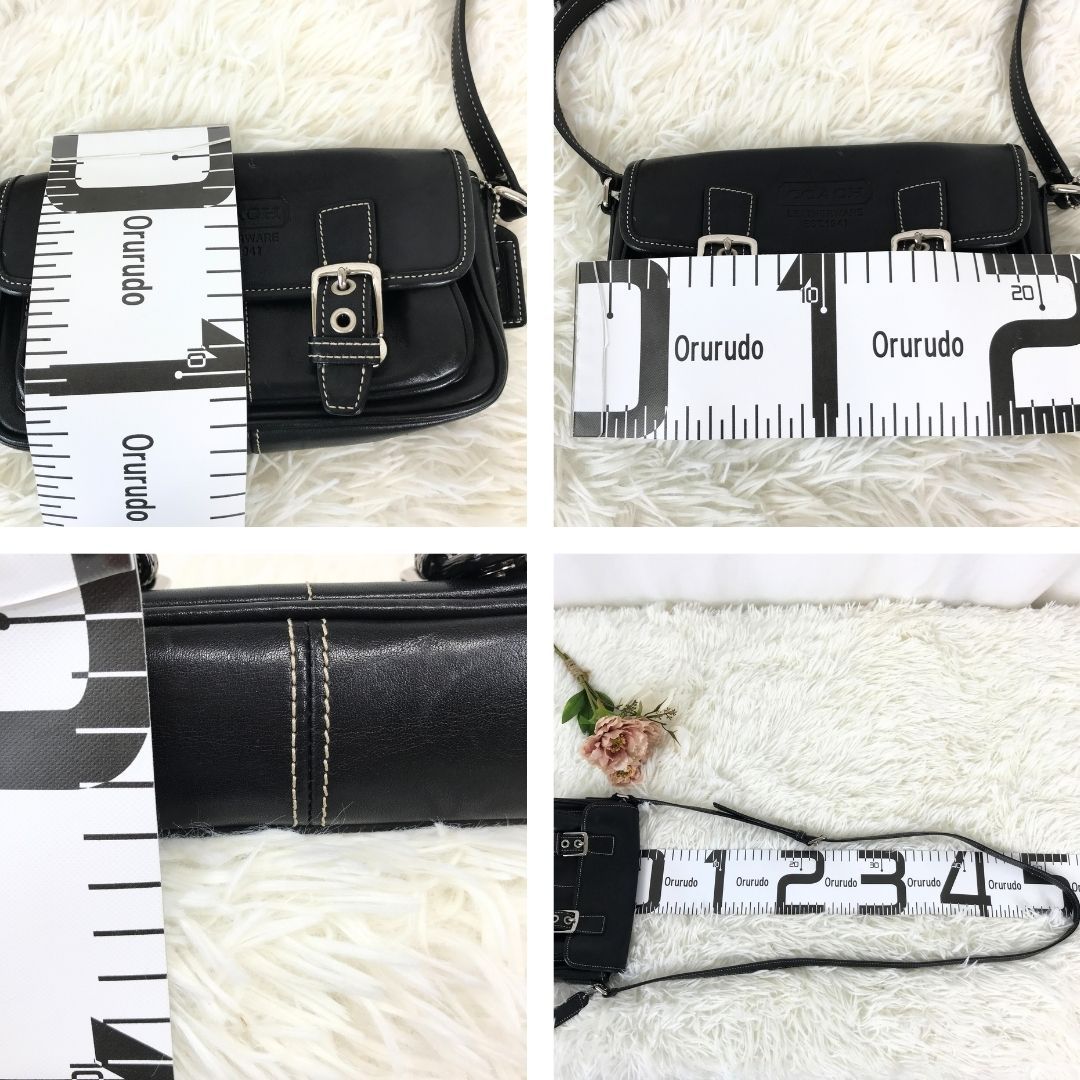 COACH 9355 レザーブラックショルダーバッグ 楽天市場】COACH コーチ ショルダーバッグ 9355 ポシェット ブラック