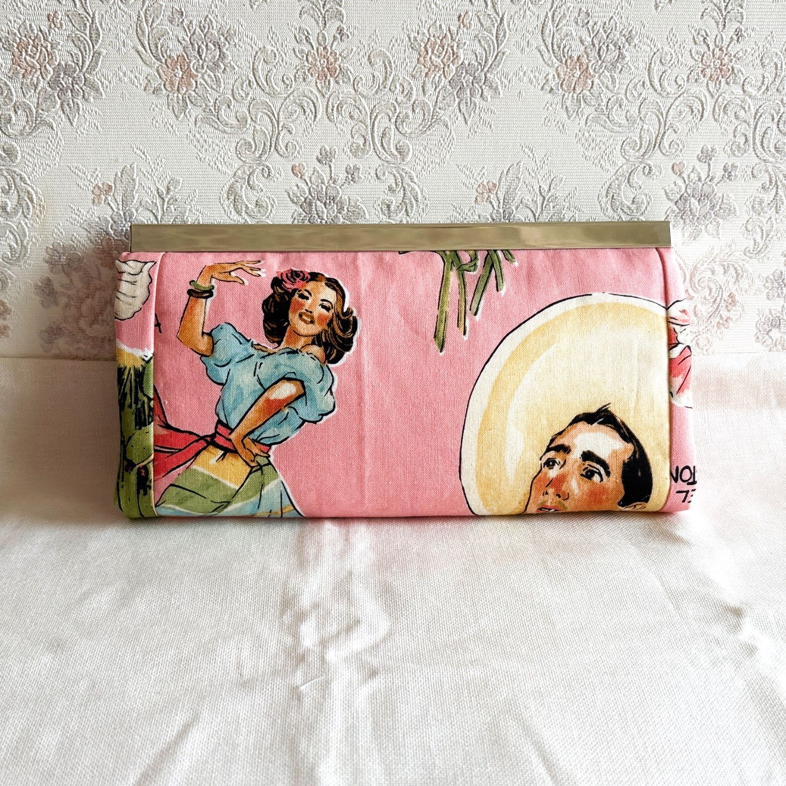 手作り布財布☆金口長財布【Sep.2】アレキサンダーヘンリー生地使用