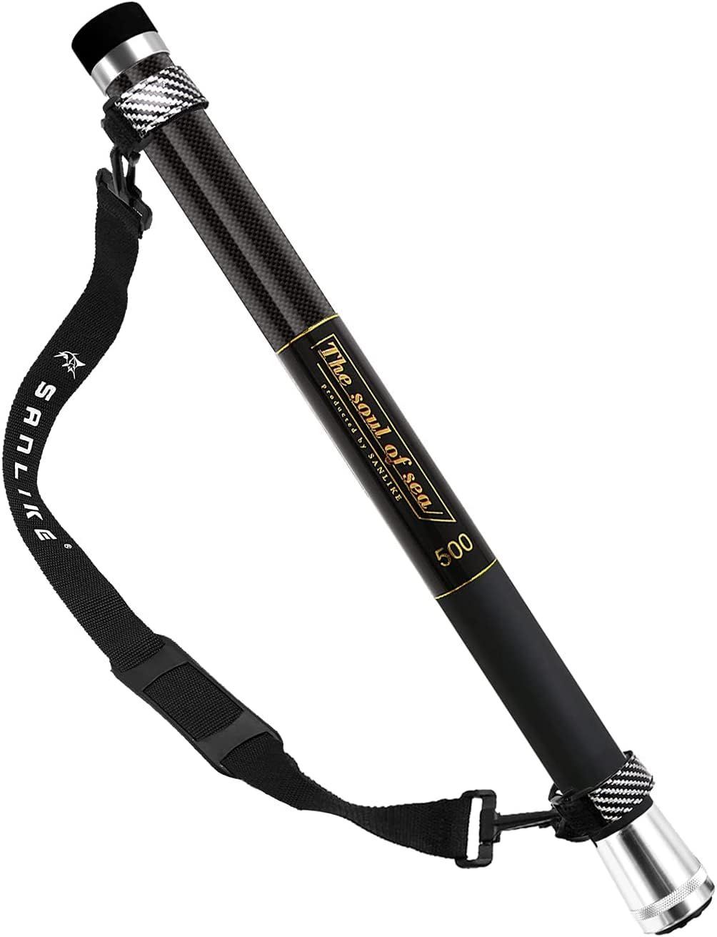 人気商品 ランディングシャフト タモの柄 小継磯玉の柄 伸縮 ランディングポール 軽量 カーボン SANLIKE 玉ノ柄 ベルト付属 玉網の柄 磯釣り3m|5m|6m|7m|8m|9m