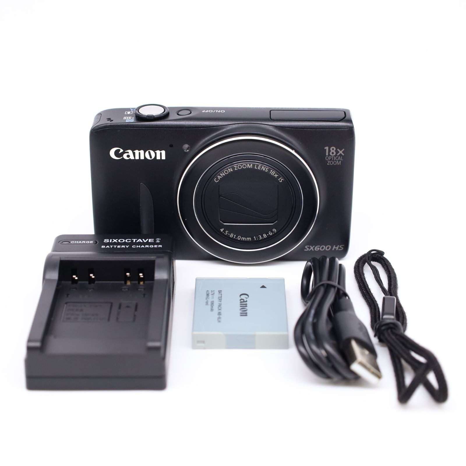 ≪美品≫ Canon PowerShot SX600 HS ボディ ブラック #20250920-2680