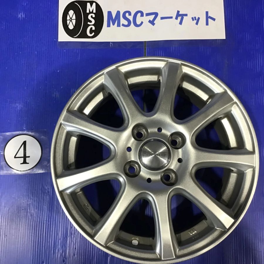 中古】 DUNLOP DUFACT 14インチ アルミホイール 5.5J 4H 4本 - メルカリ