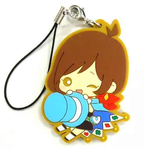 中古】ストラップ(キャラクター) 成歩堂みぬき 「逆転裁判 ラバー