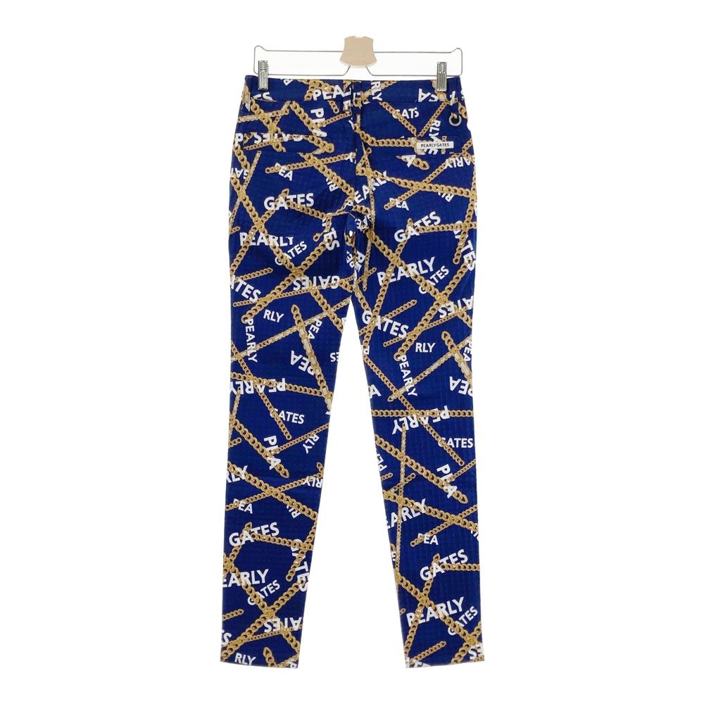 サイズ 1 PEARLY GATES パーリーゲイツ 055-2231010 パンツ チェーン ブルー系 240101527536 ゴルフウェア レディース ストスト