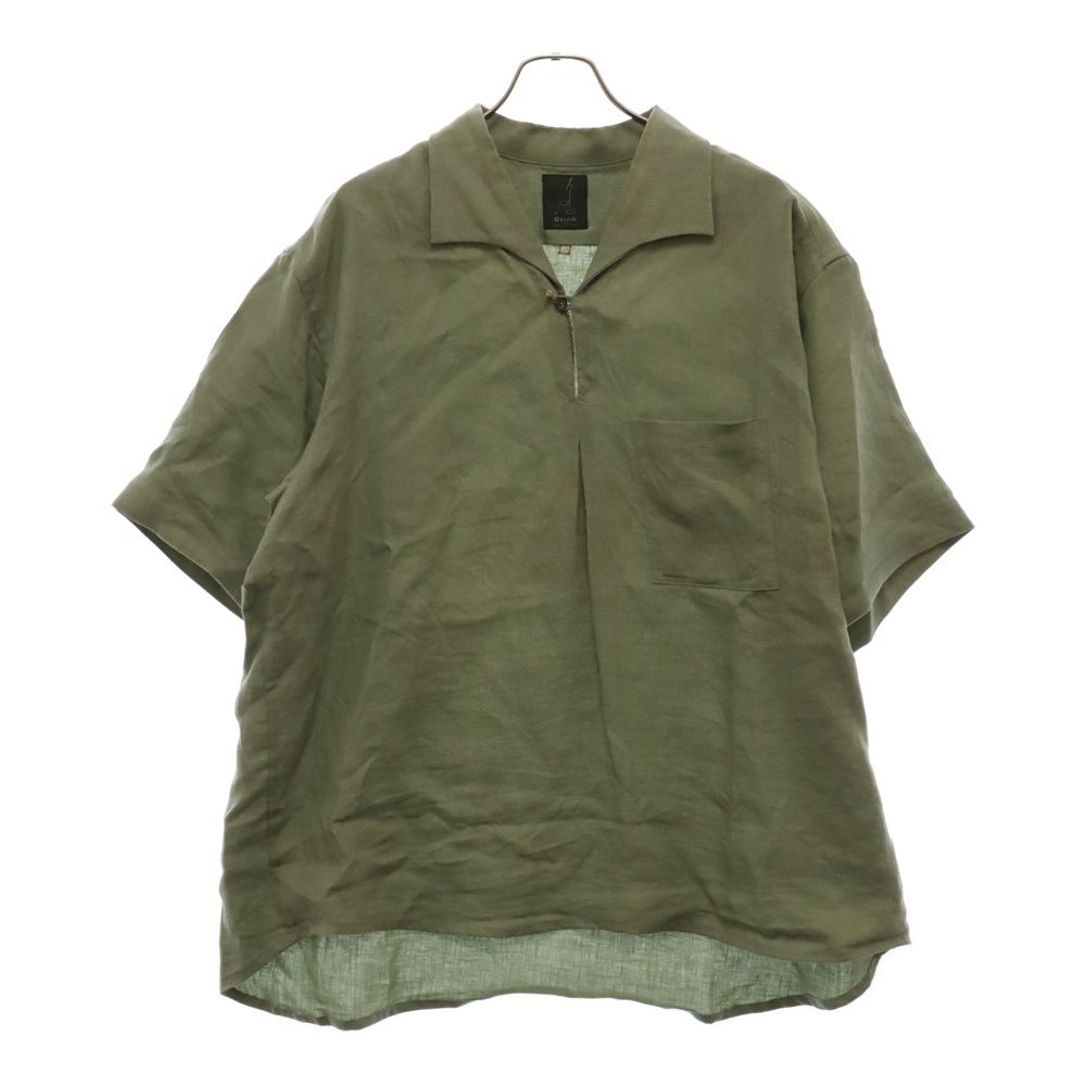 Gorsch ゴーシュ リネンシャツ カプリシャツ スキッパーシャツ 48 Gorsch (ゴーシュ) Capli short sleeve shirt カプリ リネン