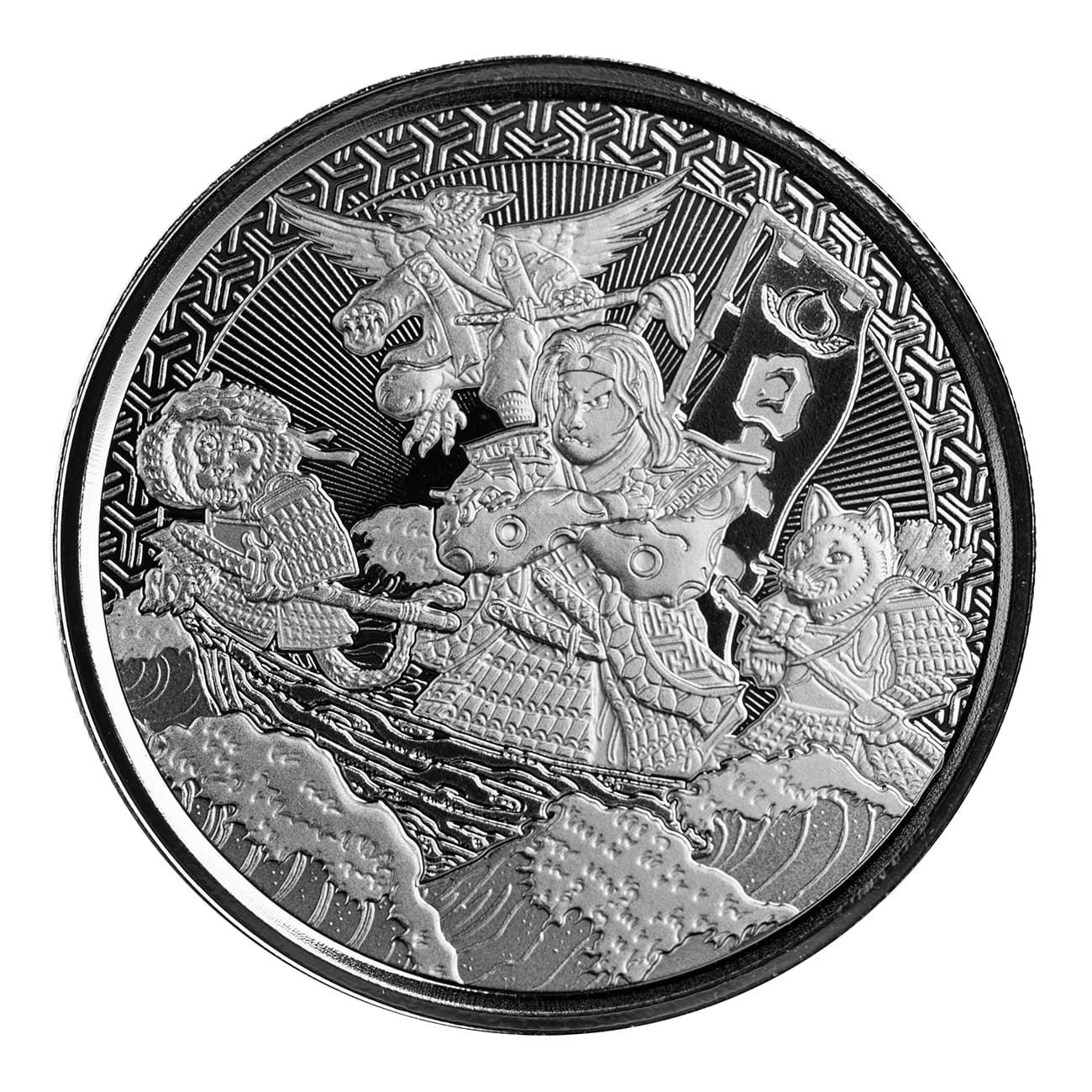 保証書・カプセル付き] (新品) サモア「桃太郎」純銀 1オンス 銀貨【8 