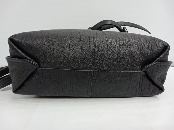 美品 genten ゲンテン アルテ 2way ショルダーバッグ レザー ネイビー