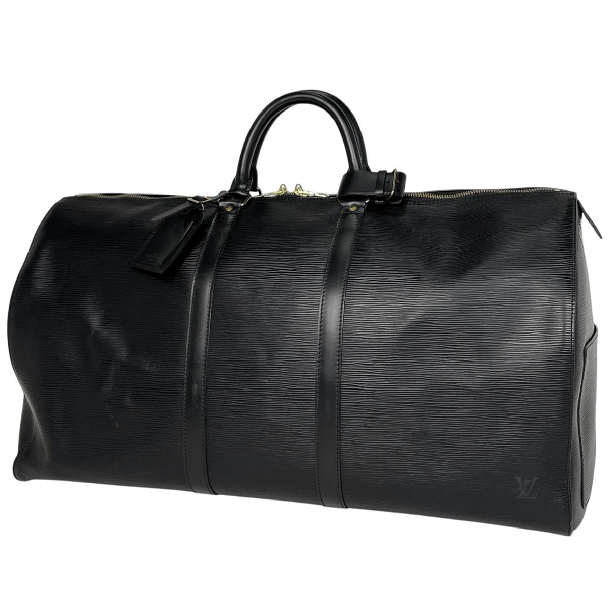 ルイ ヴィトン Louis Vuitton キーポル 55 ハンドバッグ 旅行 出張 ボストンバッグ エピ ノワール ブラック M59142 レディース