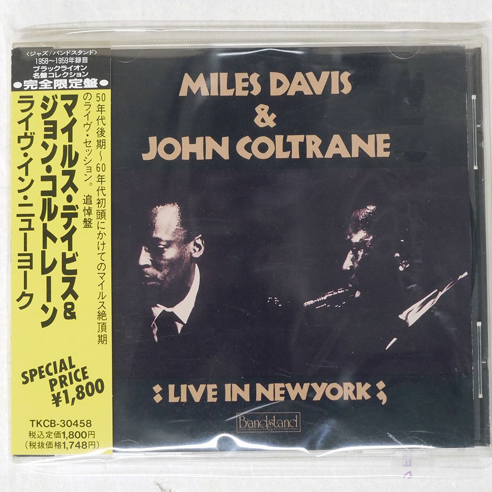 帯 国内盤 MILES DAVIS/LIVE IN NEW YORK/BANDSTAND TKCB30458