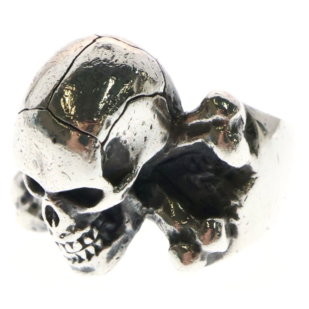 CRAZY PIG (クレイジーピッグ) No820 Large 3D Skull & CB Ring ラージ
