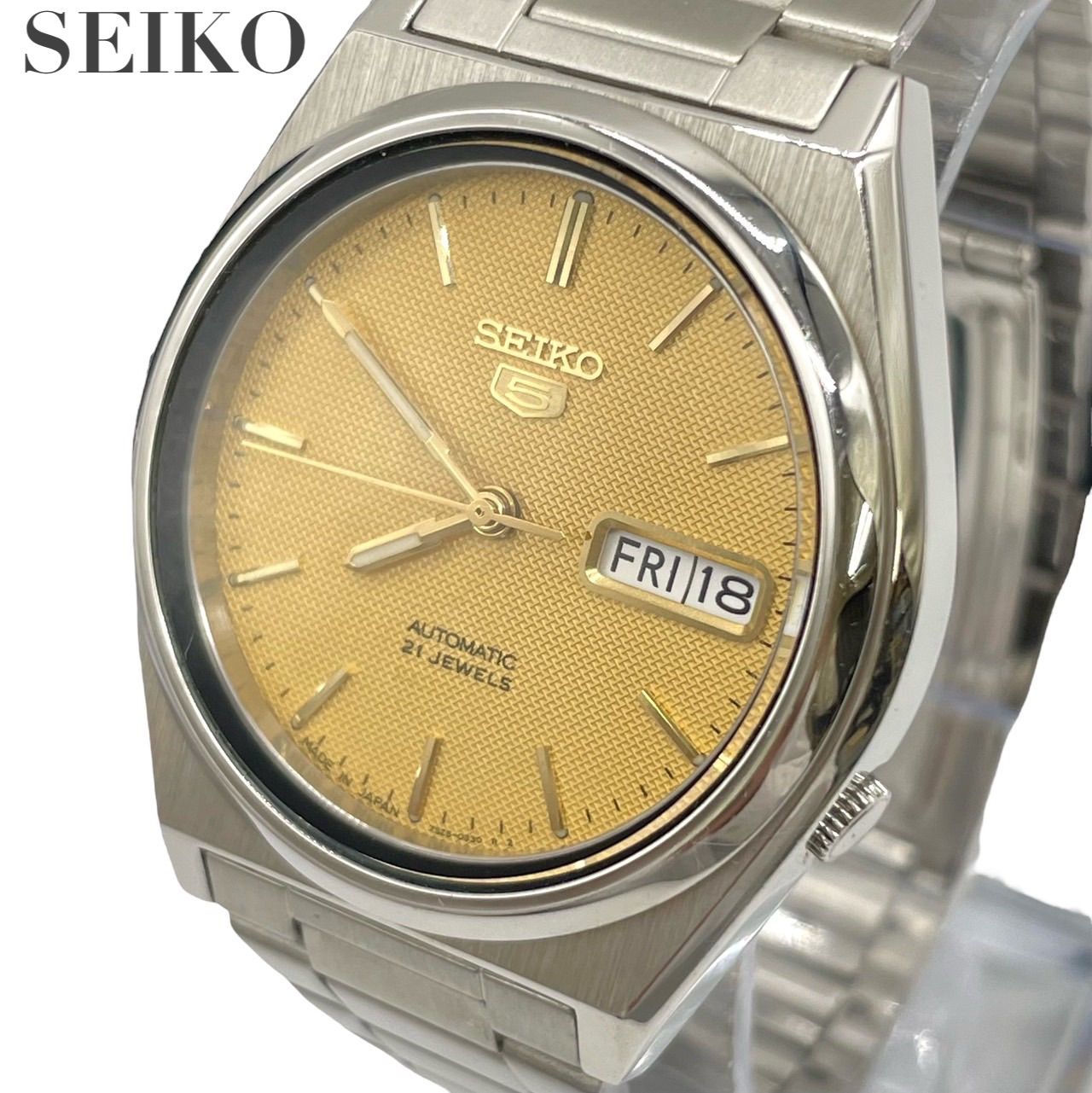 良品 SEIKO セイコー 自動巻き メンズ 腕時計 アナログ 21石 21jewels ...