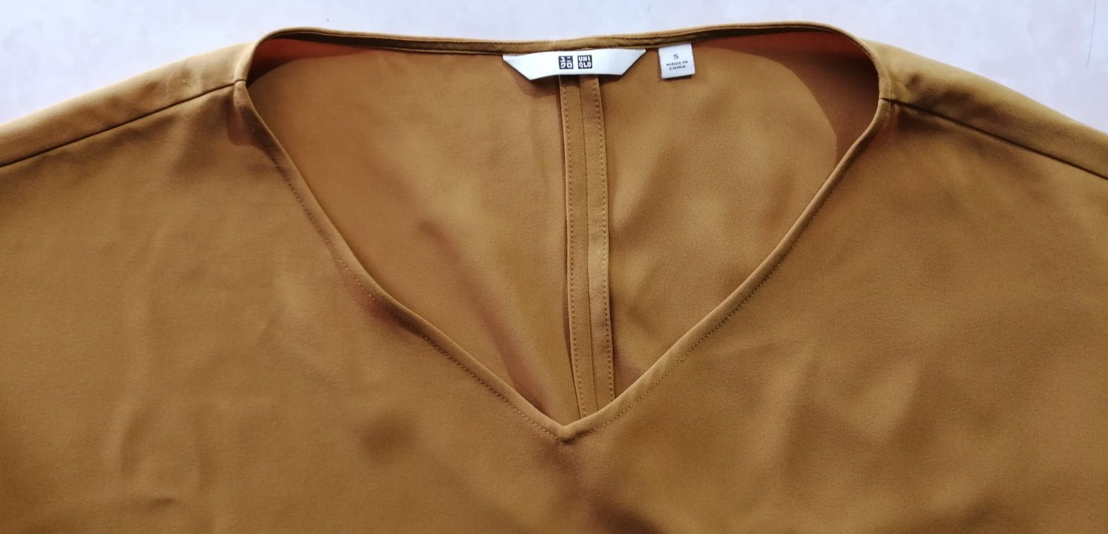 マーティン売約済み　送料別 UNIQLO ユニクロ ドレープブラウス（七分袖） レディースS 231