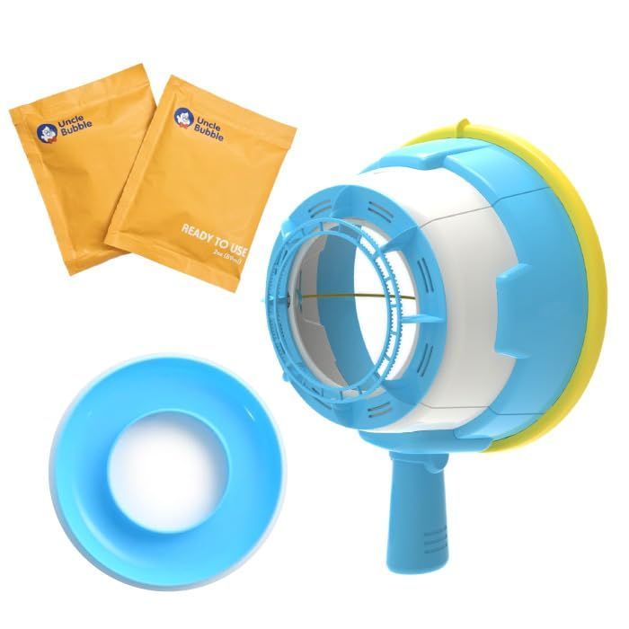 しゃぼんバズーカー Uncle Bubble オレンジ特製シャボン玉液付 大きいしゃぼん玉 と小さい無数のシャボン玉が同時にできる シャボン玉液 こども プレゼント アウトドア キャンプ 庭遊び アンクルバブル UB148