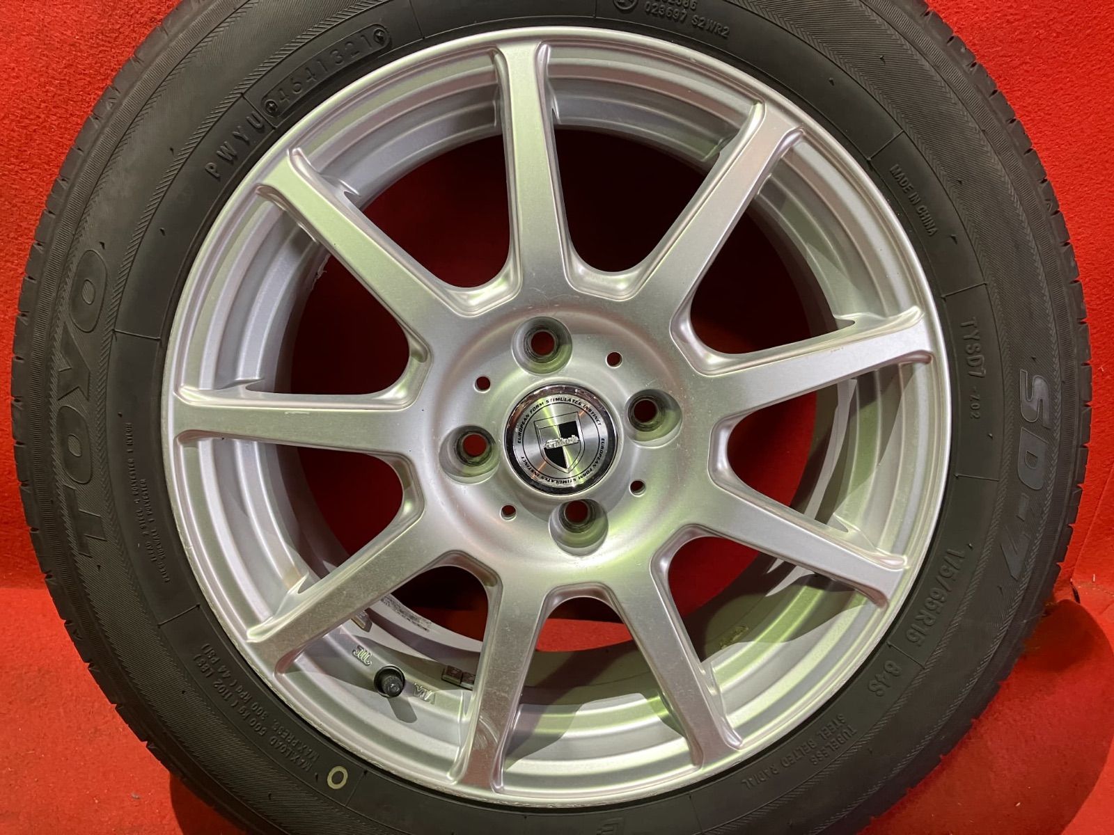 サマータイヤホイールセット 175 65R15 TOYO SD-7 15x6.0 43 100 4H 社外 G-Mach 4本SET