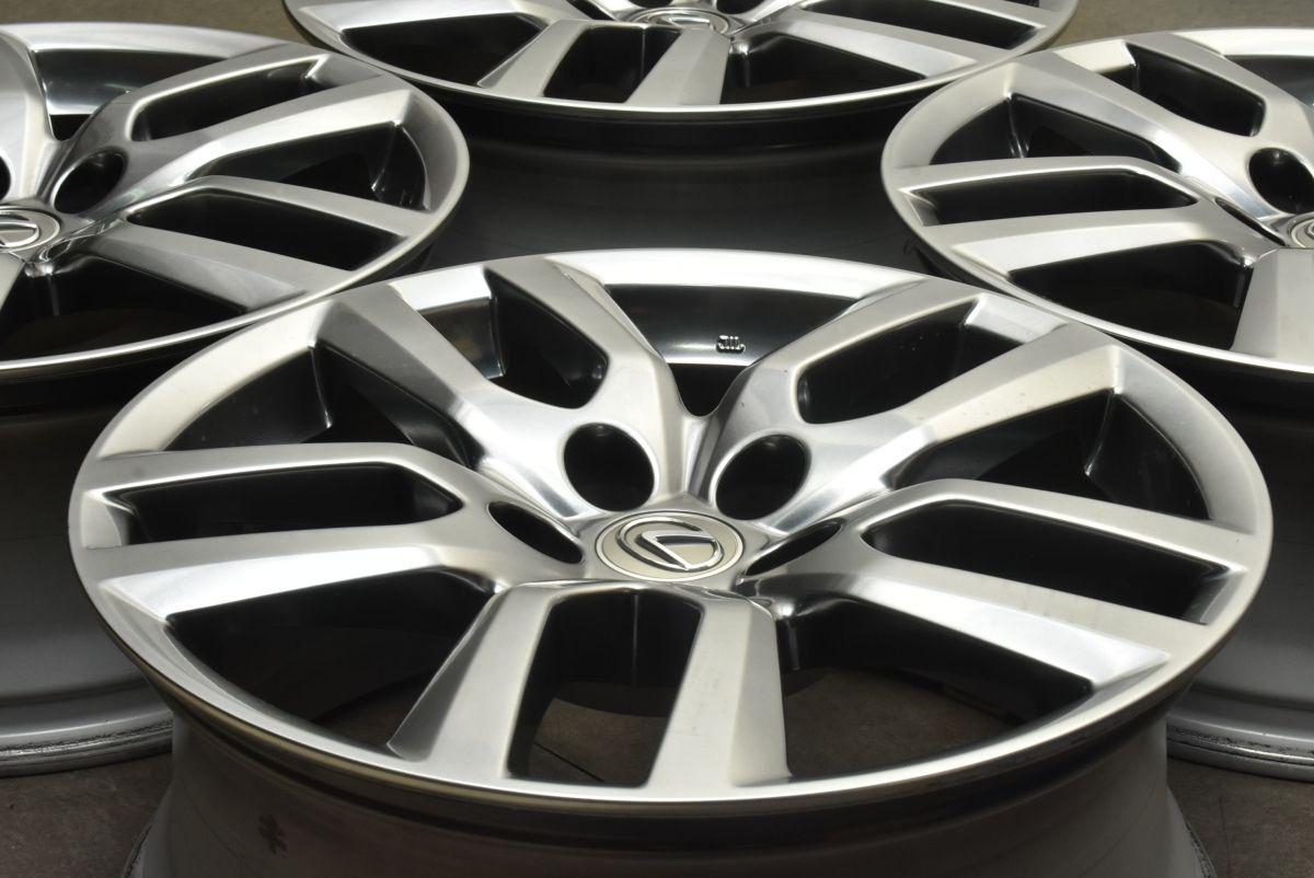 交換用に レクサス NX バージョンL 純正 18in 7.5J 35 PCD114.3 4本セット RX ハリアー RAV4 カローラクロス アルファード 流用