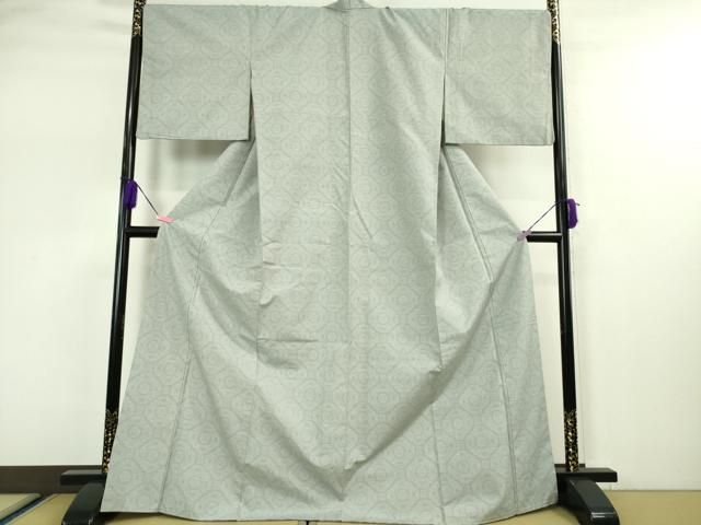 平和屋本店■極上　結城紬　真綿結城　おく玉　80亀甲　手織　亀甲文　証紙付き　逸品　DZAA5234kh5 平和屋本店□極上 結城紬 真綿結城 おく玉 80亀甲 手織 亀甲文 証紙