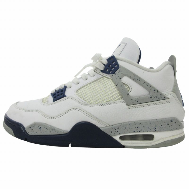 ナイキ NIKE DH6927-140 Air Jordan 4 Midnight Navy エア ジョーダン フォー ミッドナイト ネイビー  スニーカー ハイカット ホワイト 白 28.5cm 0420 - メルカリ