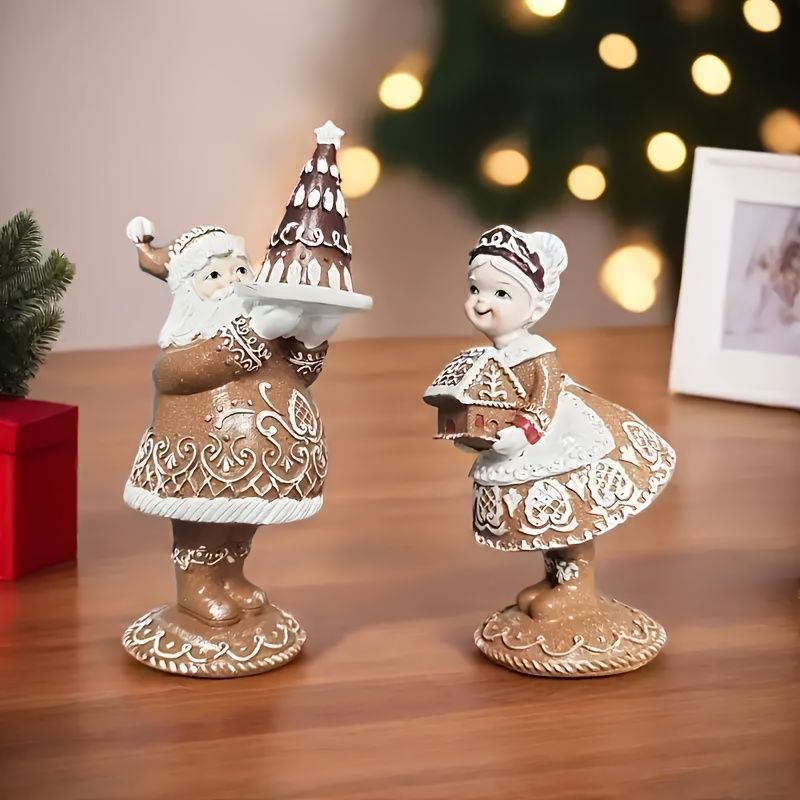 クリスマスオブジェ 置物 ガーデンオーナメント サンタとミセス