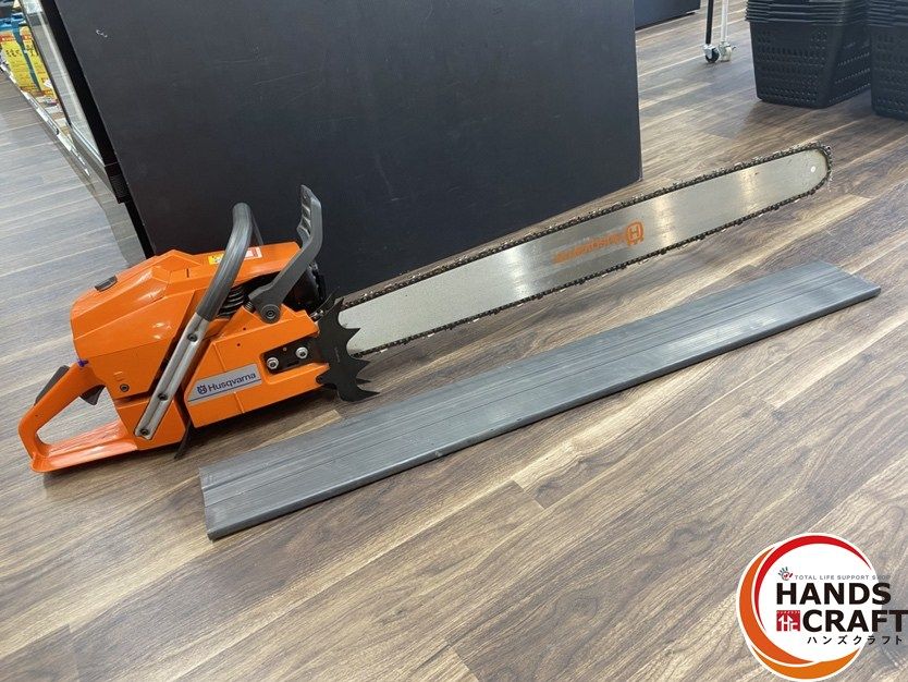 ● ジャンク品 ハスクバーナー 3120XP チェンソー チェーンソー バー長さ 105cm 排気量 119.0cm3 質量 10.4kg 不動のためジャンク品