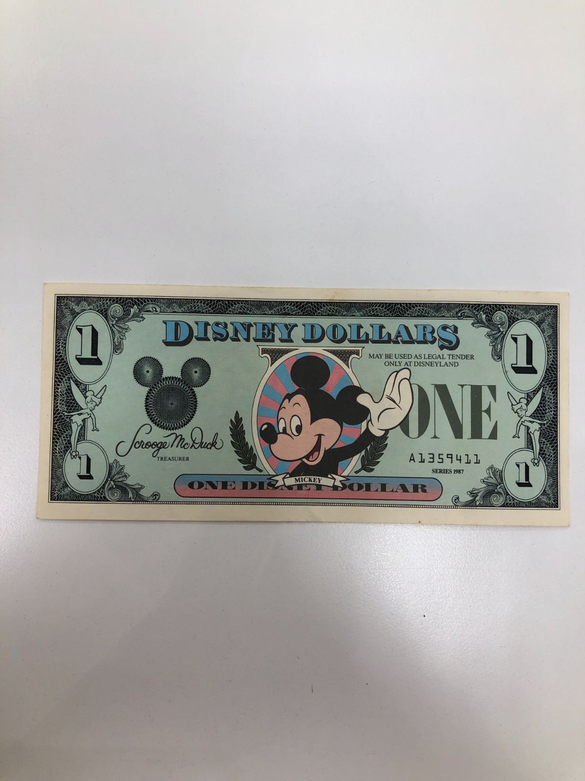 ディズニー ミッキーマウス １ドル札 ６種 - 旧貨幣/金貨/銀貨/記念硬貨