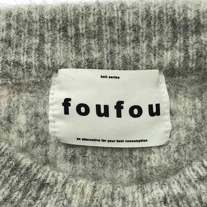 foufou / フーフー | 2023AW | MOFMOF mohair sweater ウール モヘヤ混 プルオーバー ニット | F | グレー | レディース foufou / フーフー | 2023AW | MOFMOF mohair sweater ウール