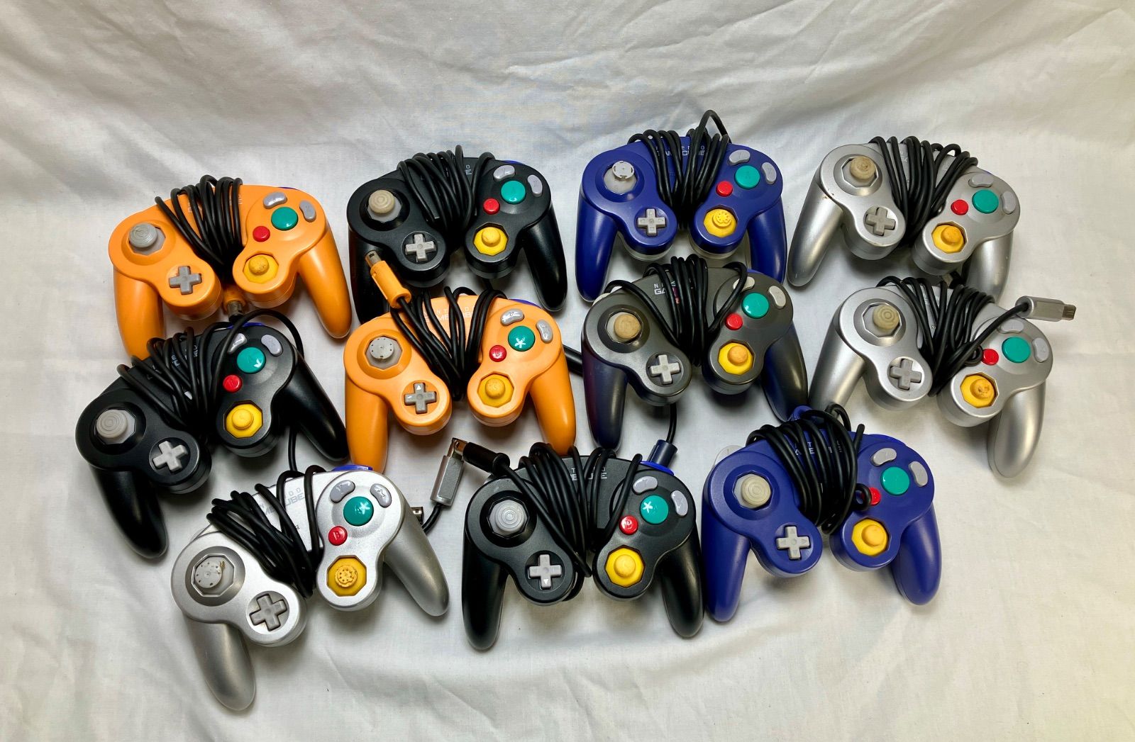 質Banana ジャンク品 任天堂 ゲームキューブコントローラー DOL-003 純正 GCコン 11個 部品取りに