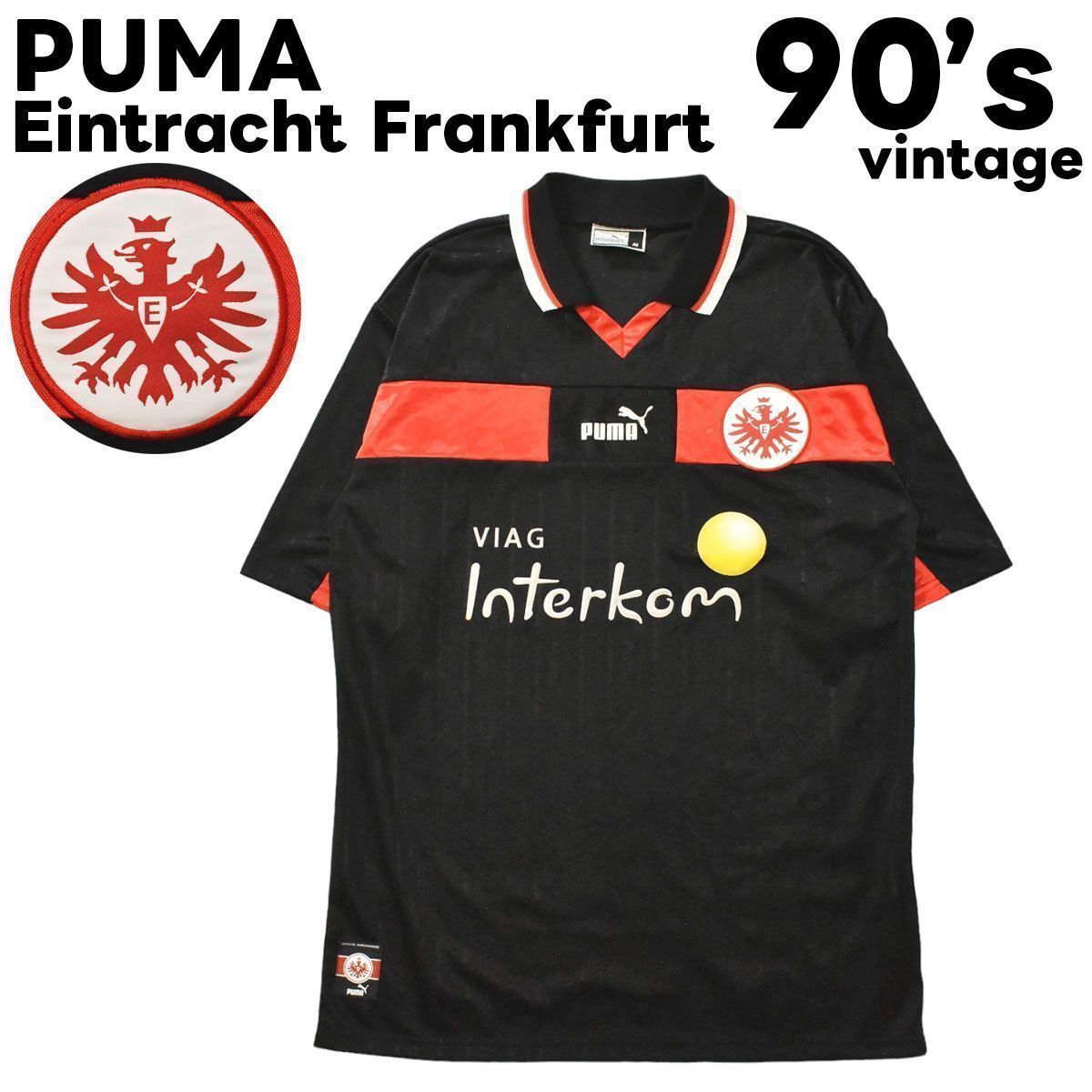 希少】 1998-99 PUMA プーマ Eintracht Frankfurt アイントラハト フランクフルト 半袖 襟付き ユニフォーム M -  メルカリ