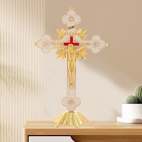 THE 車用品・バイク用品 【送料無料】DECHOUS 十字架 クロス 木製