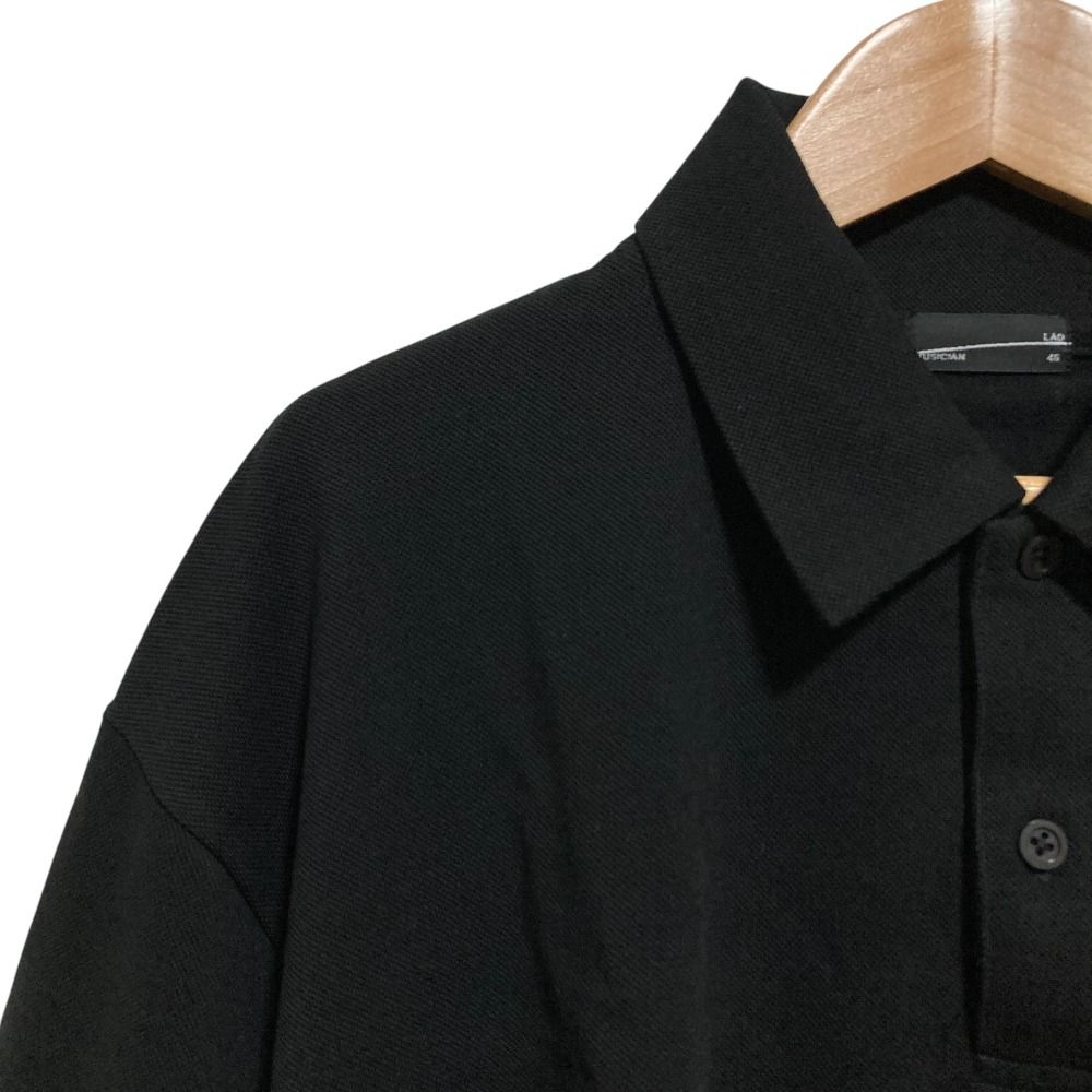 25SS LAD MUSICIAN ラッドミュージシャン ドラえもんコラボ ビッグポロシャツ 2325-712 サイズ46 ブラック レディース 古着