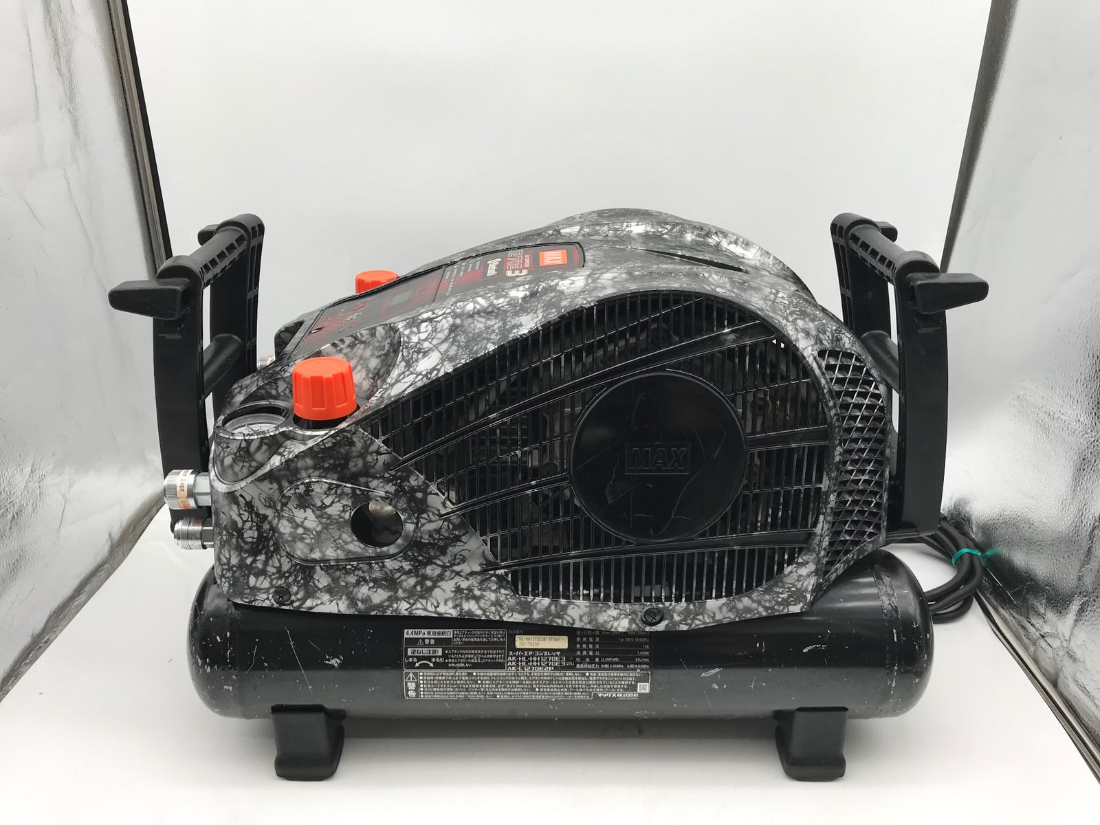 品 〇MAX マックス 高圧 エアコンプレッサ 色ガイアシルバー AK-HH1270E3 ITJI71CEWQIG エコツール小牧ｲﾝﾀｰ店 M02