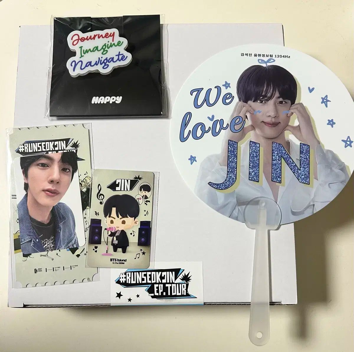 BTS ジン ソウルコン VIP特典ギフト ARMYZONE トレカ うちわ 防弾少年団(BTS) - BTS ジン SYS ソウルコン うちわ JIN ジンの