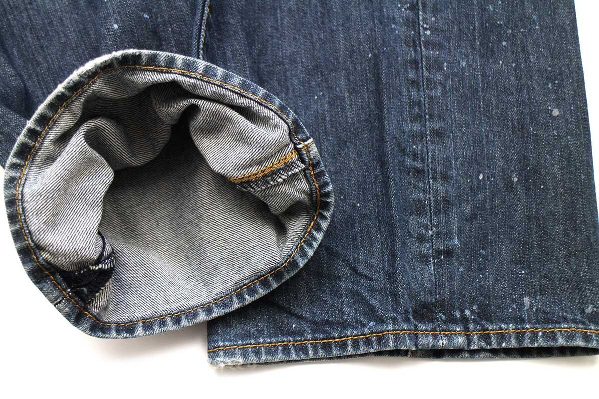 Levi'sリーバイス 501 USED加工 ブリーチ飛び デニムパンツ w38