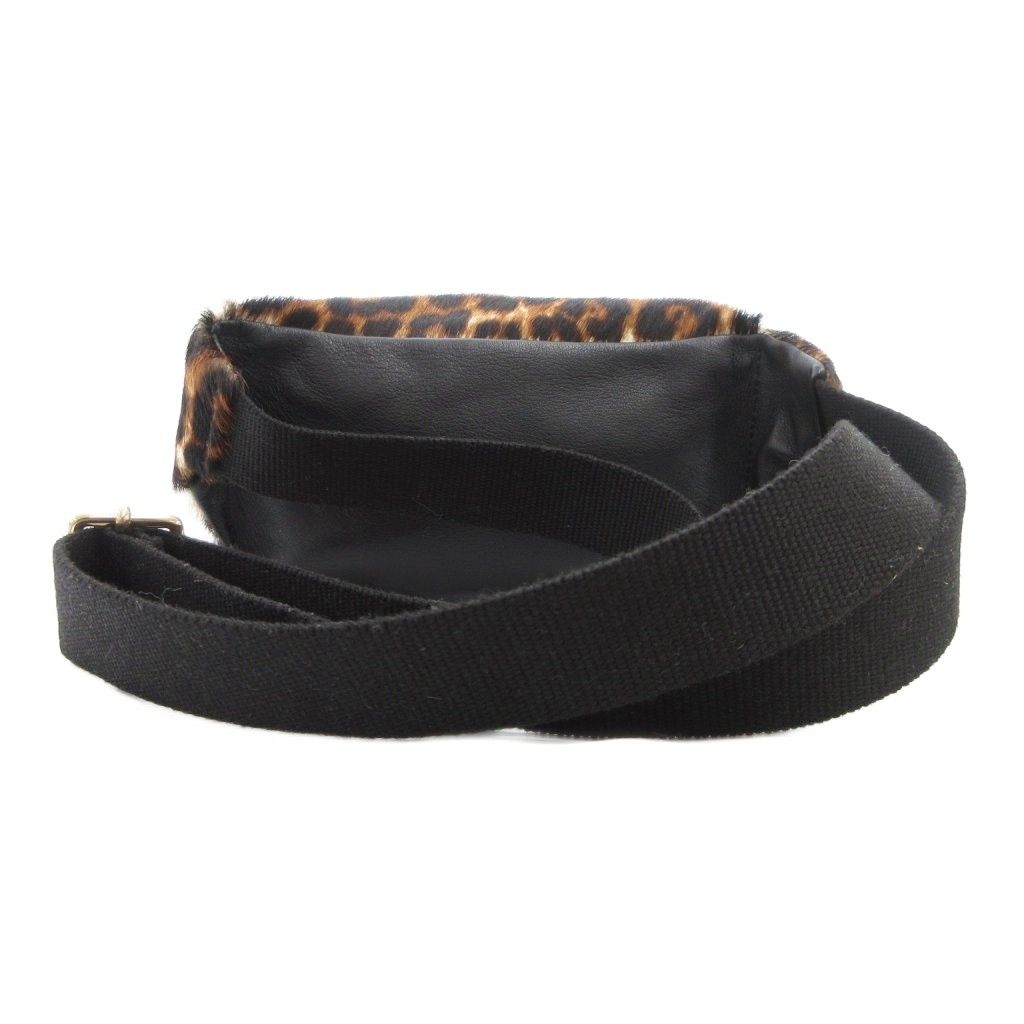 MAISON BOINET＞ LEATHER BELT/ベルト豹柄 メゾンボワネ レオパード柄